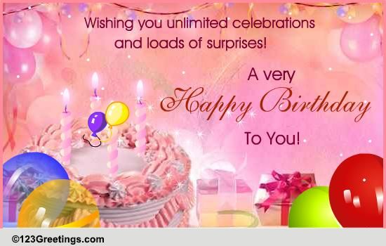 Unlimited Birthday Celebrations! Free Birthday Wishes eCards | 123 ...