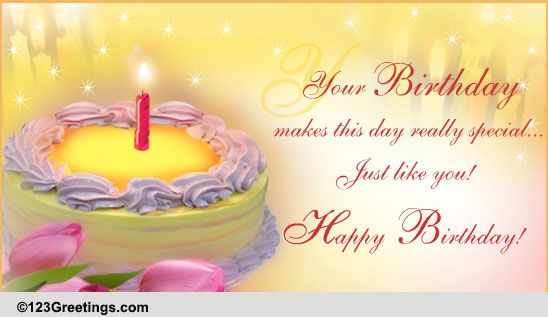 For Someone Special! Free Birthday Wishes eCards, Greeting Cards | 123 ...