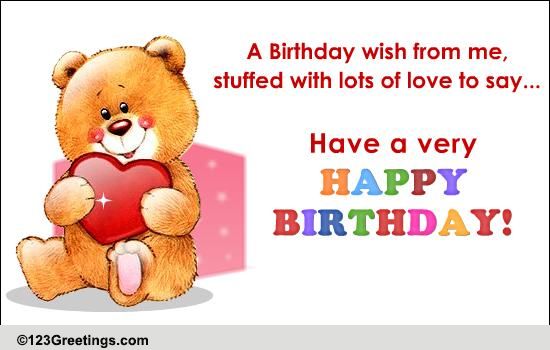 A Warm Birthday Wish! Free Birthday Wishes eCards, Greeting Cards | 123 ...