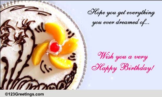 May This Birthday Bring Waves Of Joy! Free Birthday Wishes eCards | 123 ...