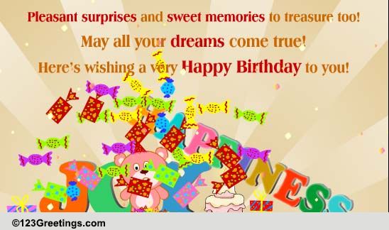 Wishing You Joy And Happiness... Free Birthday Wishes eCards | 123 ...
