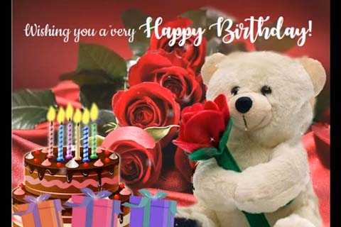 A Rose Wrap With Big Birthday Hug! Free Birthday Wishes eCards | 123 ...