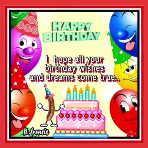 Hope Your Birthday Wishes Comes True! Free Birthday Wishes eCards | 123 ...