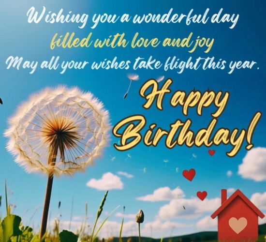 Sweet Happy Birthday Message Ecard
