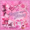 Pretty Pink Happy Birthday Wishes.