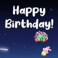 Balloon Bunny Happy Birthday Wish!