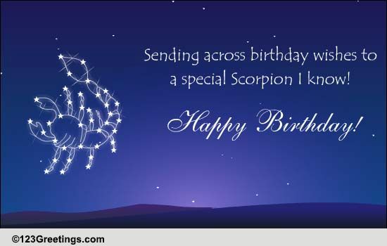 scorpio birthday