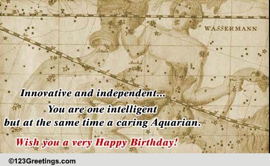 Happy Birthday Wish For Aquarian!