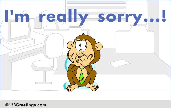 I'm Really Sorry! Free Apologies eCards, Greeting Cards | 123 Greetings