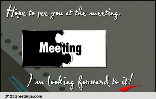 Confirm Your Meeting!
