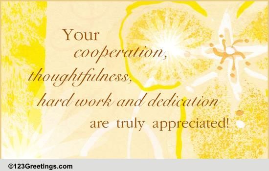 Truly Appreciated! Free Business Relations eCards, Greeting Cards | 123 ...