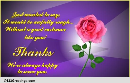 Happy To Serve You! Free Customers eCards, Greeting Cards | 123 Greetings