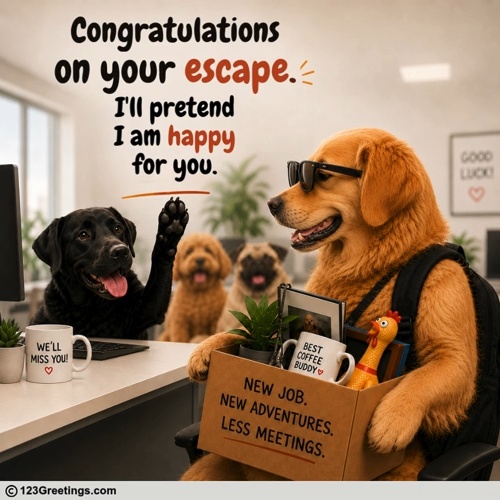 Congrats On Your Escape.
