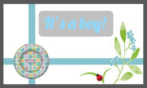 It’s A Boy Baby Announcement.