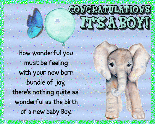 Congratulations It’s A Baby Boy.