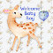Say Welcome Baby Boy With A Cute Deer