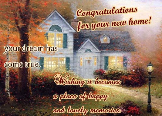 A Place Of Happy And Lovely Memories. Free New Home eCards | 123 Greetings