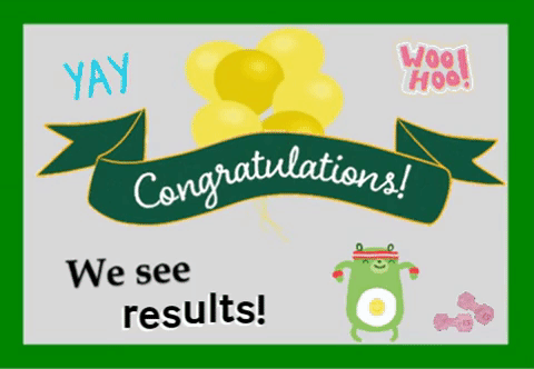 Congratulations And We See Results!