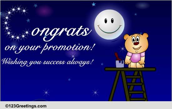 congratulations on your promotion to boss