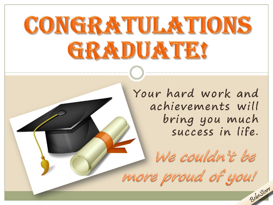 Congratulations Graduate! Free Students & New Grads eCards | 123 Greetings