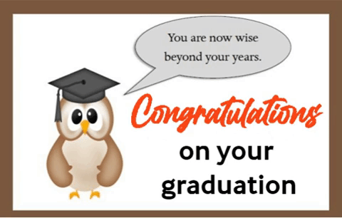 Congratulations From A Wise Owl.
