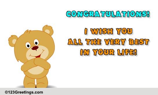 Congratulations From Me!! Free Graduation Party eCards, Greeting Cards ...