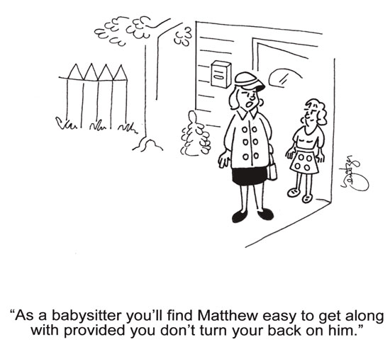 Babysitter Cartoon.