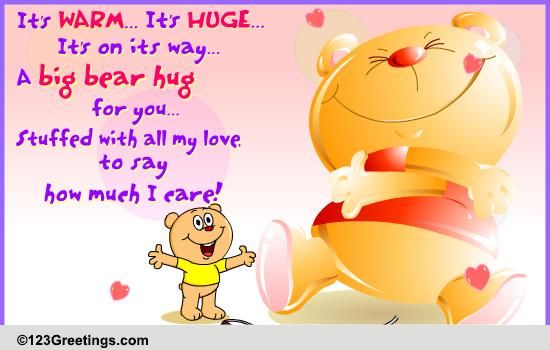 A Big Hug With Lots Of Love! Free Hugs eCards, Greeting Cards | 123 ...