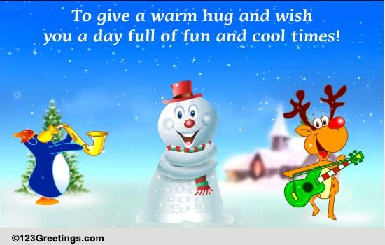 Warm Hugs To Wish A Cool Day! Free Hugs eCards, Greeting Cards | 123 ...