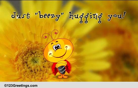 'Beezy' Hugging! Free Hugs eCards, Greeting Cards | 123 Greetings