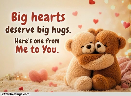 Cute Hugs Cards, Free Cute Hugs Wishes, Greeting Cards | 123 Greetings