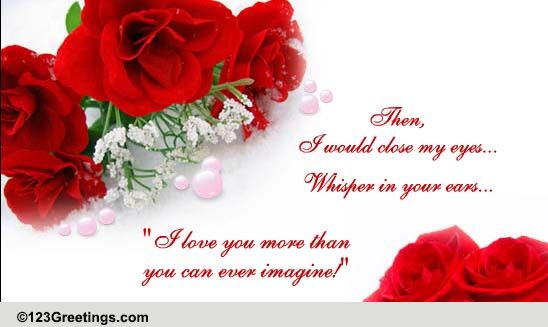 Love You More Than... Free Kiss eCards, Greeting Cards | 123 Greetings