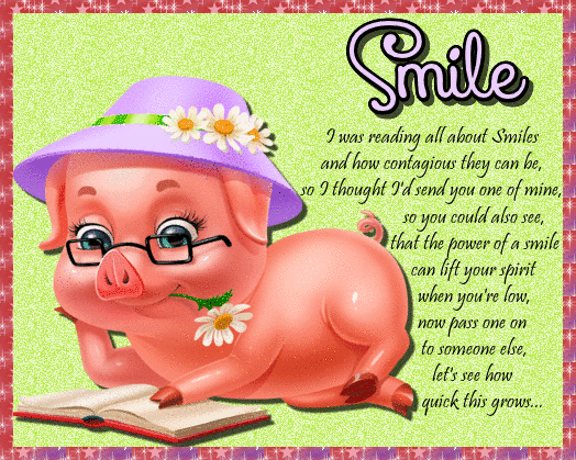 Cute Pig Smile Wishes