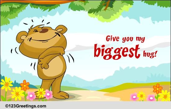 Warm Bear Hugs! Free Teddy Bears eCards, Greeting Cards | 123 Greetings