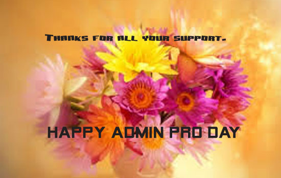 Very Happy Admin Pro Day!