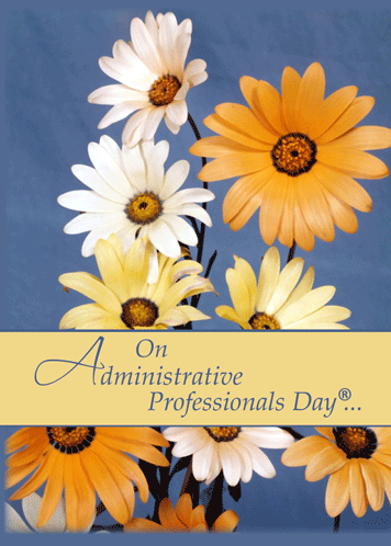 A Bunch Of Daisies For Admin Pro Day.
