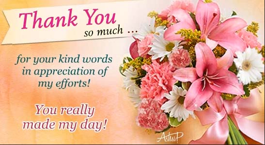Thankful For Your Appreciation. Free Thank You eCards, Greeting Cards ...
