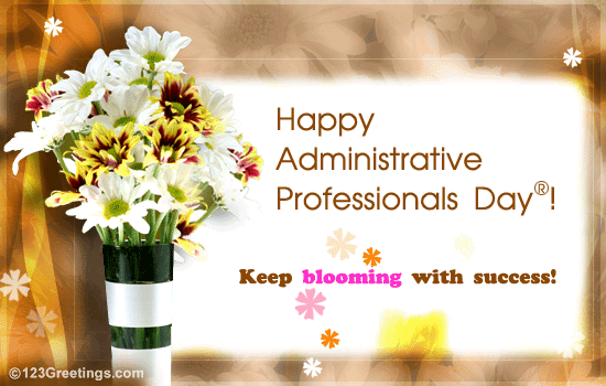 Encourage Your Admin Pro. Free Happy Administrative Professionals Day ...