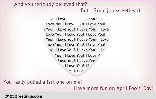 April Fools' Day Reply For Your Love!