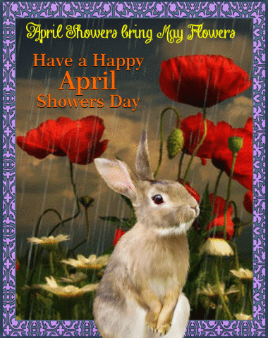 An April Showers Day Ecard.