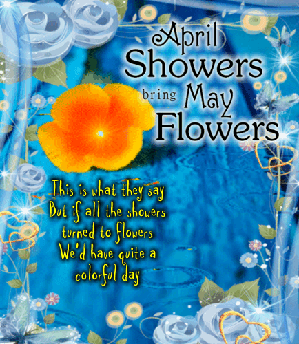 An April Showers Day Message.
