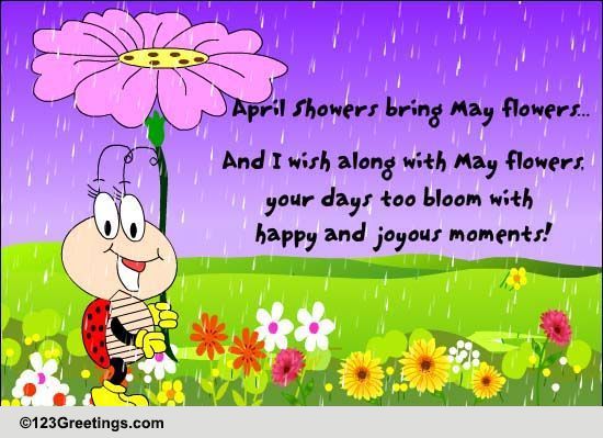 april showers bring may flowers banner