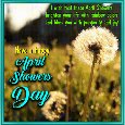 April Showers Day Inspirational Ecard.