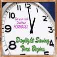 Set Clock One Hour Forward.