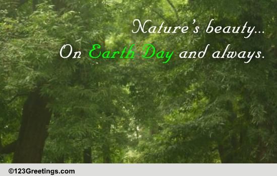 A Warm Wish On Earth Day.