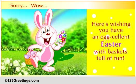 Send Fun Easter Egg Hunt Wishes.