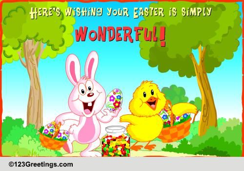 Share Easter Egg Hunt Wishes.