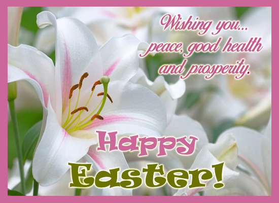 Floral Easter Greetings! Free Formal Greetings eCards, Greeting Cards ...