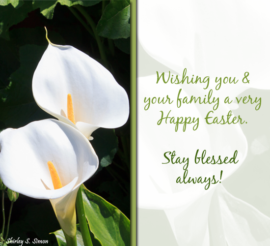 Blessings And Easter Wishes.