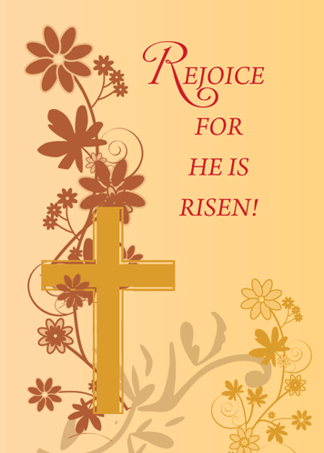 Rejoice Easter Cross.